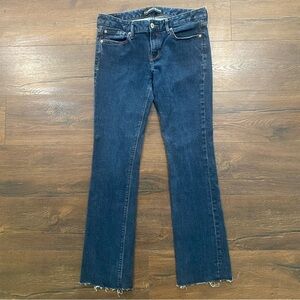 Express jeans barely boot Stella low rise raw hem 10r jeans